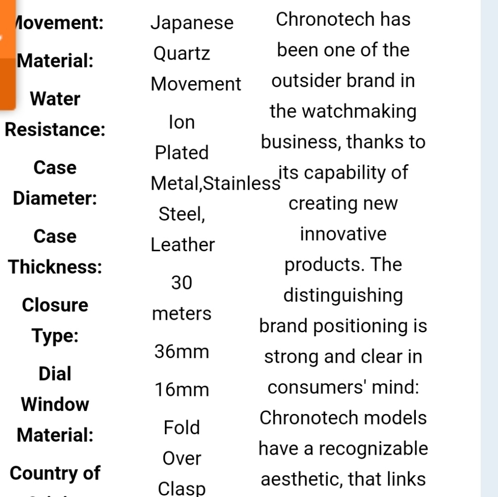 Cronotech Heart Shaped Crystal Indices Watch - Picture 12 of 15